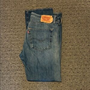 Levi's Classic Straight Men's Jeans in Blue 501 button fly